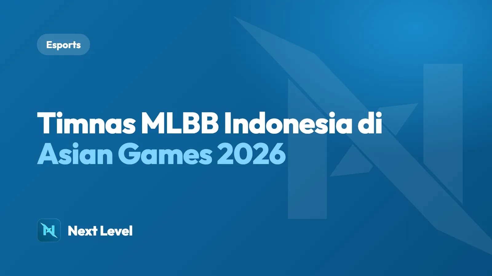 Kartu Next Level bertuliskan Timnas MLBB Indonesia di Asian Games 2026