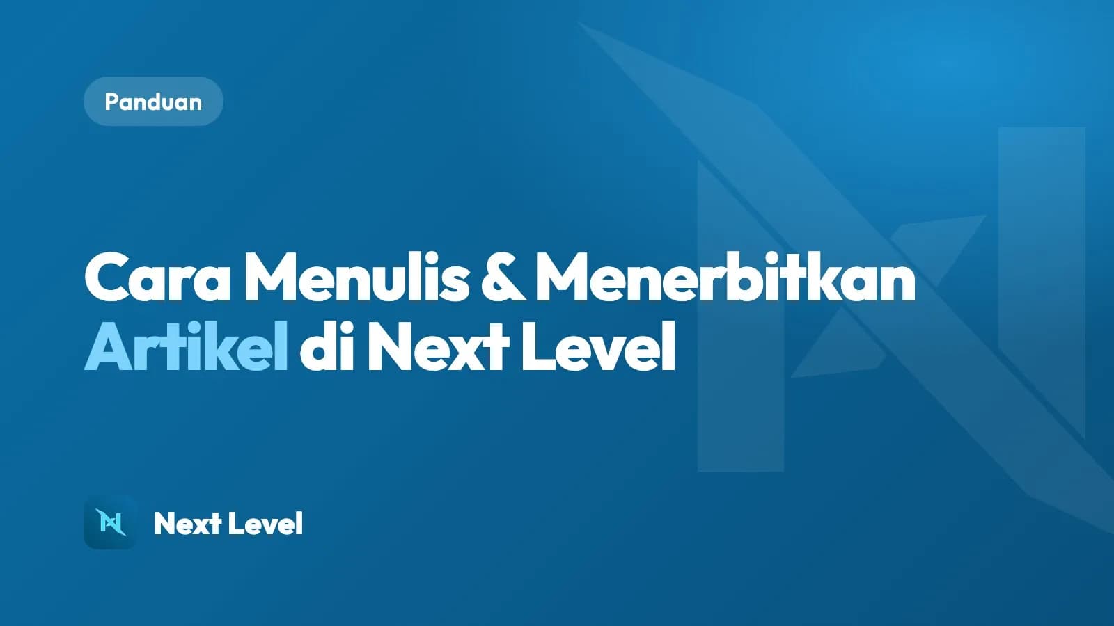 Cara menulis & menerbitkan artikel