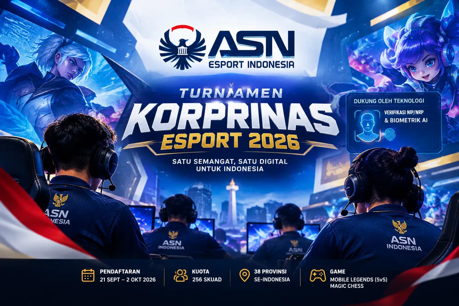 Wadah Esports Resmi Aparatur Sipil Negara & Komponen Bangsa