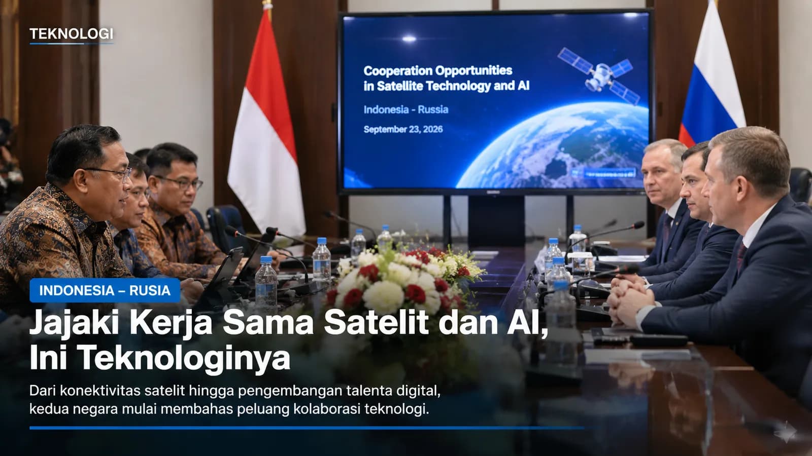 Indonesia dan Rusia menjajaki kerja sama teknologi satelit, AI, riset, pendidikan, dan pengembangan talenta digital.