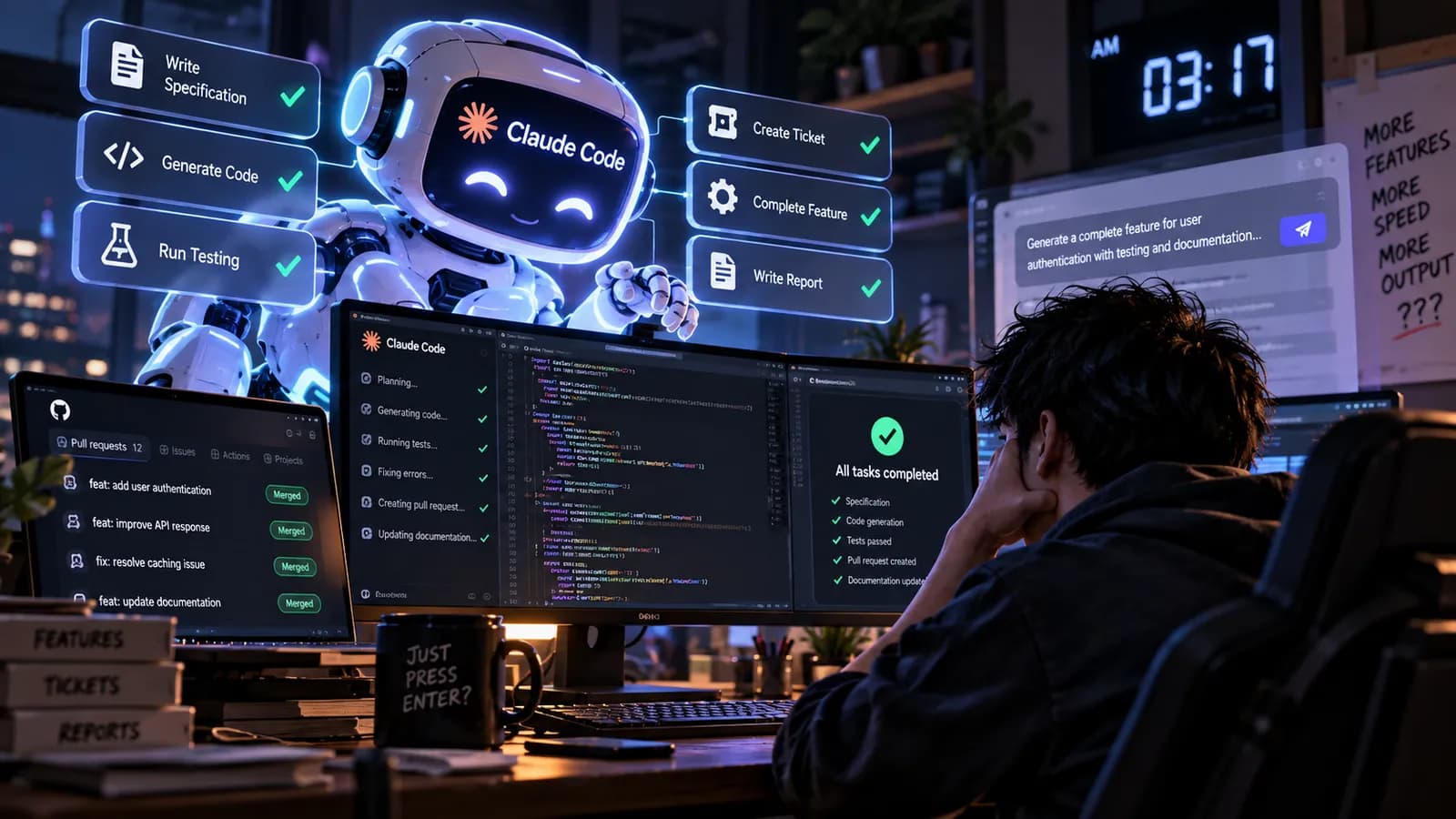 Developer dikerjakan AI