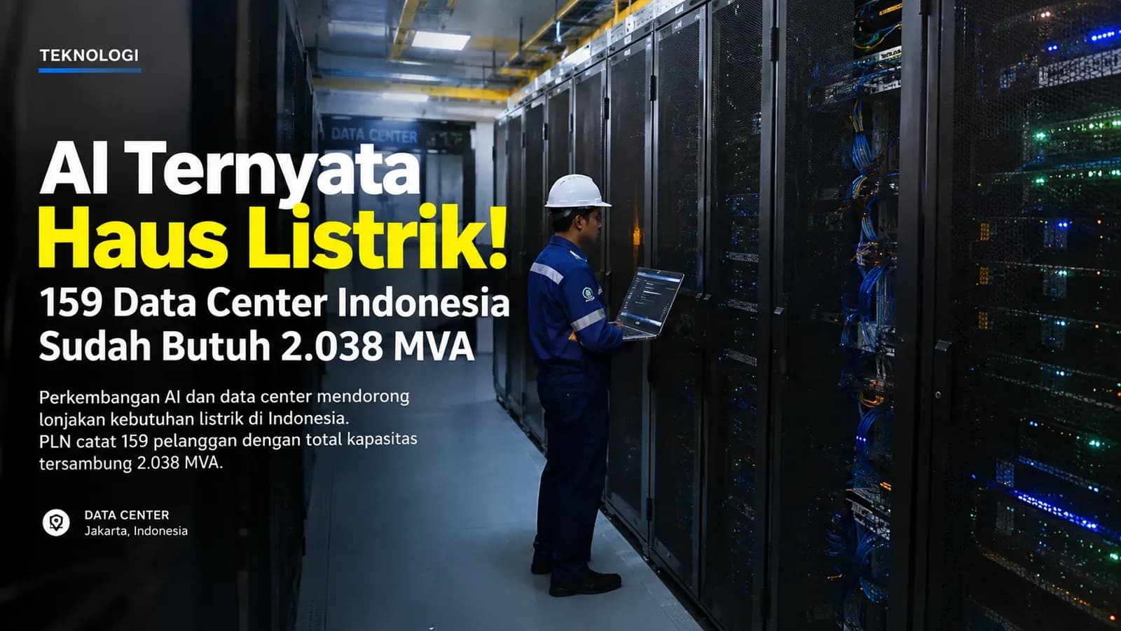 159 Data Center Indonesia sudah butuh 2.038 MVA