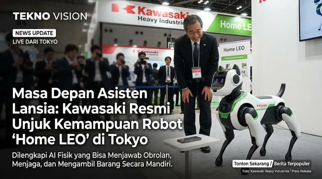 Kawasaki Home LEO, Robot Anjing Pintar untuk Menemani dan Membantu Lansia