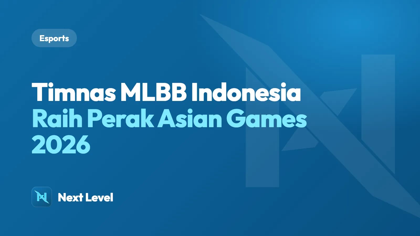 Kartu Next Level bertuliskan Timnas MLBB Indonesia raih perak Asian Games 2026